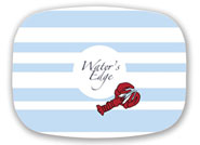 Preppy Plates - Personalized Platters (Rugby Lobster Name)