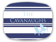 Preppy Plates - Personalized Platters (Adirondack Chairs)