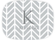 Preppy Plates - Personalized Platters (Traverse Oyster Single Initial and Name)