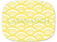 Preppy Plates - Personalized Platters (Yellow Waves Name)