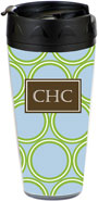 Preppy Plates - Personalized 16 oz. Tumbler (Codron Blue Block)