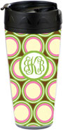 Preppy Plates - Personalized 16 oz. Tumbler (Cirque Interlocking Monogram)