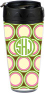 Preppy Plates - Personalized 16 oz. Tumbler (Cirque Circle Monogram)