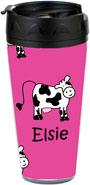 Preppy Plates - Personalized 16 oz. Tumbler (Elsie the Cow)