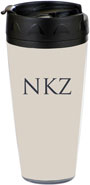 Preppy Plates - Personalized 16 oz. Tumbler (Solid Platinum)