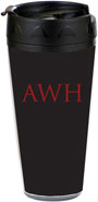 Preppy Plates - Personalized 16 oz. Tumbler (Solid Black)