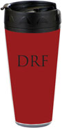 Preppy Plates - Personalized 16 oz. Tumbler (Solid Red)