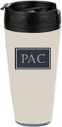 Preppy Plates - Personalized 16 oz. Tumbler (Tailored Platinum)