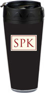 Preppy Plates - Personalized 16 oz. Tumbler (Tailored Black)