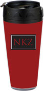 Preppy Plates - Personalized 16 oz. Tumbler (Tailored Red)
