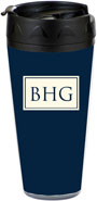 Preppy Plates - Personalized 16 oz. Tumbler (Tailored Blue)