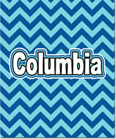 Plush College Blankets - Columbia