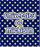Plush College Blankets - Michigan