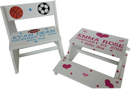 Personalized Baby Step Stool