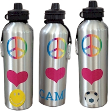 Personalized Sports Bottles (Metal - Peace-Love)