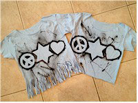 Personalized T-Shirts - Peace-Love-JewishStar