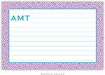 Boatman Geller - Custom Recipe Cards (Greek Tile) (45R+P21+A24)