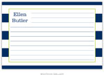 Boatman Geller - Create-Your-Own Personalized Recipe Cards (Awning Stripe)