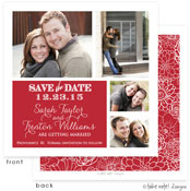 Take Note Designs Save The Date Cards - Simple Red Block