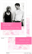 Take Note Designs Save The Date Cards - Pink Floral with Tag