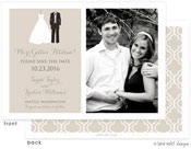 Take Note Designs Save The Date Cards - Bride and Groom to be Photo