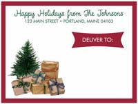 Shipping Labels by Three Bees (Vintage Tree and Packages)