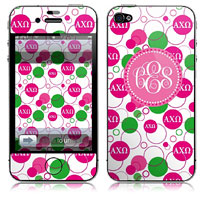 Covers (Skins) for cell phones, MP3 players, e-readers, laptops (Alpha Chi Omega - Bubbles) (GOTGK-ACO-02)
