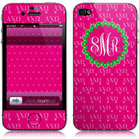 Covers (Skins) for cell phones, MP3 players, e-readers, laptops (Alpha Chi Omega - Letters Monogram) (GOTGK-ACO-05)