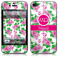 Covers (Skins) for cell phones, MP3 players, e-readers, laptops (Alpha Chi Omega - Swirl) (GOTGK-ACO-06)