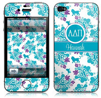 Covers (Skins) for cell phones, MP3 players, e-readers, laptops (Alpha Delta Pi - Swirl) (GOTGK-ADP-06)