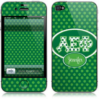 Covers (Skins) for cell phones, MP3 players, e-readers, laptops (Alpha Epsilon Phi - Applique Letters On Dots) (GOTGK-AEF-01)