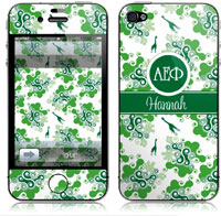 Covers (Skins) for cell phones, MP3 players, e-readers, laptops (Alpha Epsilon Phi - Swirl) (GOTGK-AEF-06)