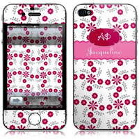 Covers (Skins) for cell phones, MP3 players, e-readers, laptops (Alpha Phi - Flowers) (GOTGK-AF-03)