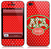 Covers (Skins) for cell phones, MP3 players, e-readers, laptops (Alpha Gamma Delta - Applique Letters On Dots) (GOTGK-AGD-01)