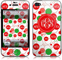 Covers (Skins) for cell phones, MP3 players, e-readers, laptops (Alpha Gamma Delta - Bubbles) (GOTGK-AGD-02)