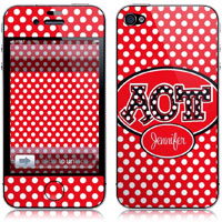 Covers (Skins) for cell phones, MP3 players, e-readers, laptops (Alpha Omicron Pi - Applique Letters On Dots) (GOTGK-AOP-01)