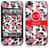 Covers (Skins) for cell phones, MP3 players, e-readers, laptops (Alpha Omicron Pi - Lyre Swirl) (GOTGK-AOP-06)
