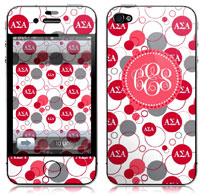 Covers (Skins) for cell phones, MP3 players, e-readers, laptops (Alpha Sigma Alpha - Bubbles) (GOTGK-ASA-02)