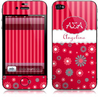 Covers (Skins) for cell phones, MP3 players, e-readers, laptops (Alpha Sigma Alpha - Flower Stripe) (GOTGK-ASA-04)