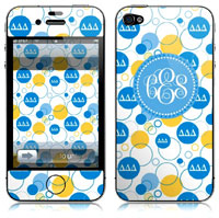 Covers (Skins) for cell phones, MP3 players, e-readers, laptops (Delta Delta Delta - Bubbles) (GOTGK-DDD-02)