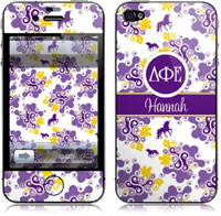 Covers (Skins) for cell phones, MP3 players, e-readers, laptops (Delta Phi Epsilon - Lyre Swirl) (GOTGK-DFE-06)