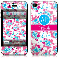 Covers (Skins) for cell phones, MP3 players, e-readers, laptops (Delta Gamma - Lyre Swirl) (GOTGK-DG-06)