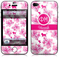 Covers (Skins) for cell phones, MP3 players, e-readers, laptops (Phi Mu - Lyre Swirl) (GOTGK-FM-06)