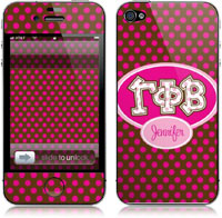 Covers (Skins) for cell phones, MP3 players, e-readers, laptops (Gamma Phi Beta - Applique Letters On Dots) (GOTGK-GFB-01)