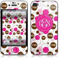 Covers (Skins) for cell phones, MP3 players, e-readers, laptops (Gamma Phi Beta - Bubbles) (GOTGK-GFB-02)