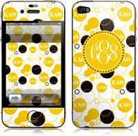 Covers (Skins) for cell phones, MP3 players, e-readers, laptops (Kappa Alpha Theta - Bubbles) (GOTGK-KAQ-02)