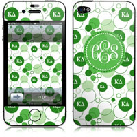 Covers (Skins) for cell phones, MP3 players, e-readers, laptops (Kappa Delta - Bubbles) (GOTGK-KD-02)