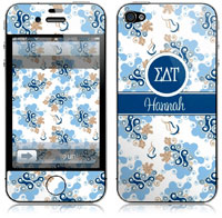 Covers (Skins) for cell phones, MP3 players, e-readers, laptops (Sigma Delta Tau - Swirl) (GOTGK-SDT-06)