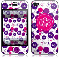 Covers (Skins) for cell phones, MP3 players, e-readers, laptops (Sigma Kappa - Bubbles) (GOTGK-SK-02)