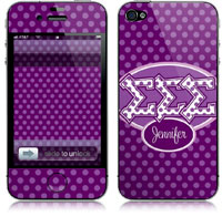 Covers (Skins) for cell phones, MP3 players, e-readers, laptops (Sigma Sigma Sigma - Applique Letters On Dots) (GOTGK-SSS-01)